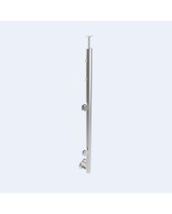 Poteau pour verre et câbles - Pose latérale