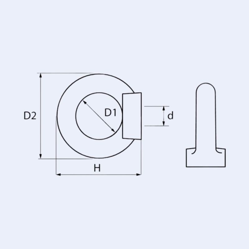 Anneau à écrou inox