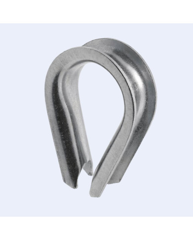Cosse cœur inox