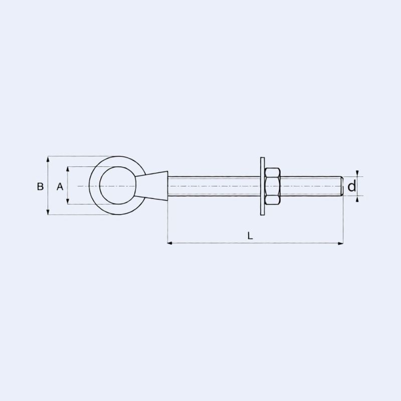 Boulon à oeil inox