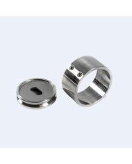 Platine murale Inox - 1 trou