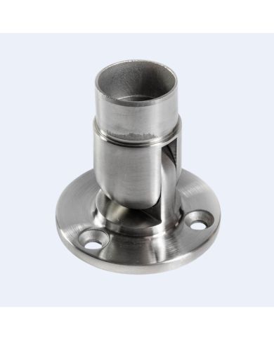 Platine murale inox orientable