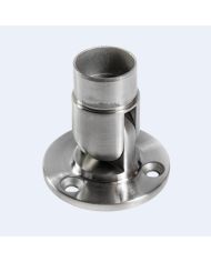 Platine murale inox orientable