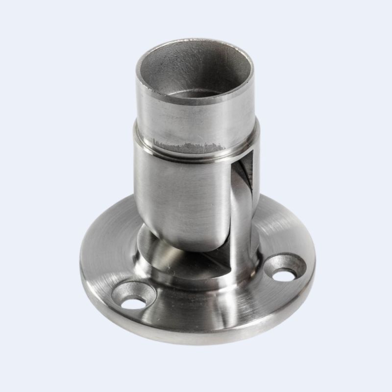 Platine murale inox orientable