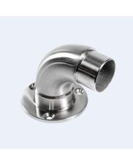 Platine murale inox à 90°