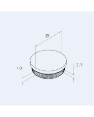 Embout inox plat à frapper