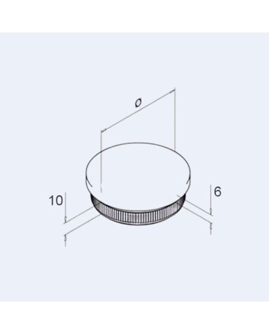 Embout Inox arrondi à frapper