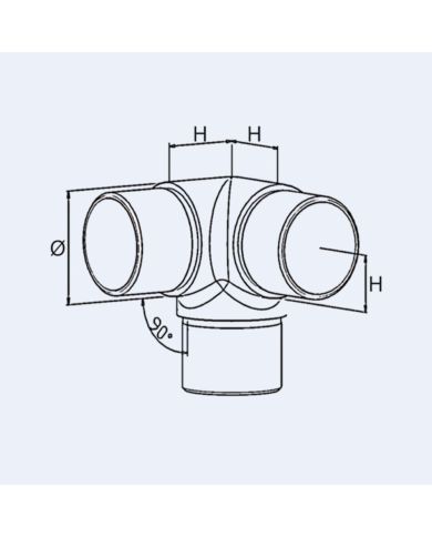 Raccord inox 3 départs