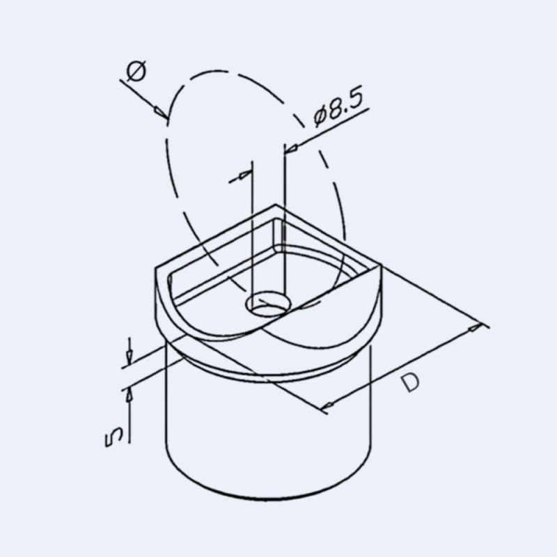 Adaptateur Inox - Tube/Tube