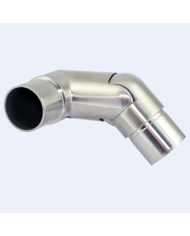 Coude inox 90° orientable droite
