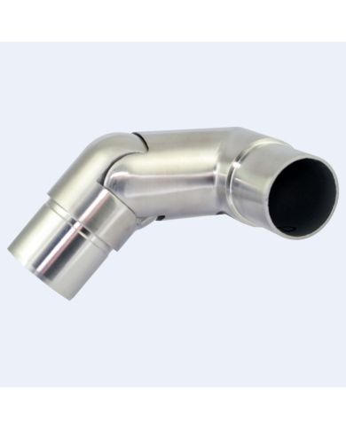 Coude inox 90° orientable gauche