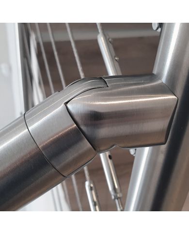 Adaptateur inox tube/tube orientable