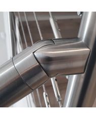 Adaptateur inox tube/tube orientable