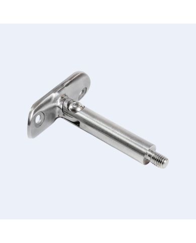 Support main courante fileté orientable