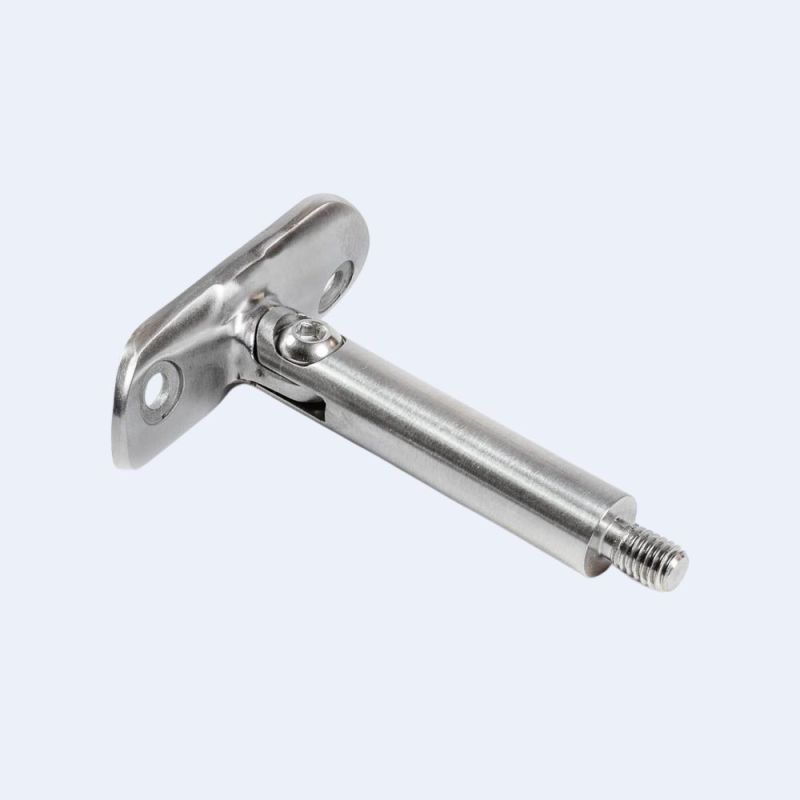 Support main courante fileté orientable