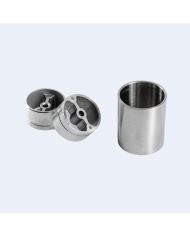 Raccord inox de liaison pour rampe bois