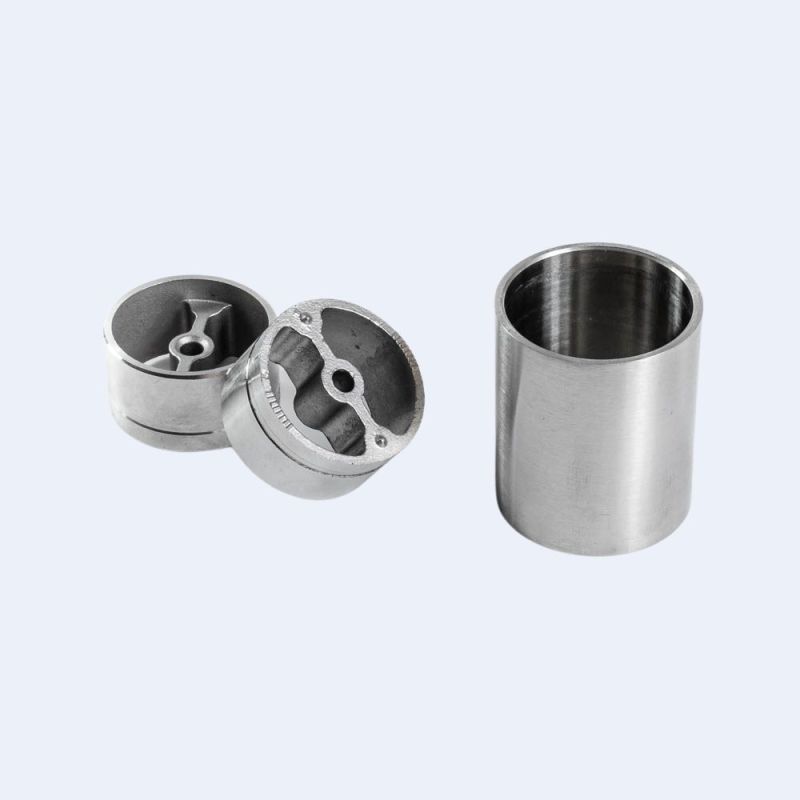 Raccord inox de liaison pour rampe bois