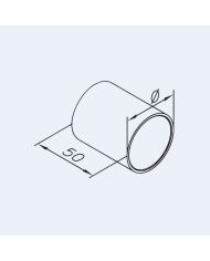 Raccord inox de liaison pour rampe bois