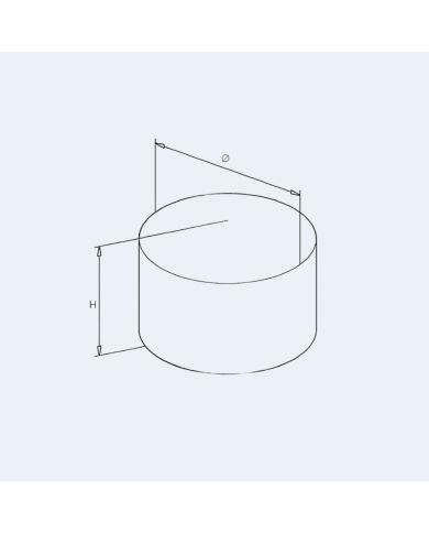 Embout inox arrondi pour rampe bois