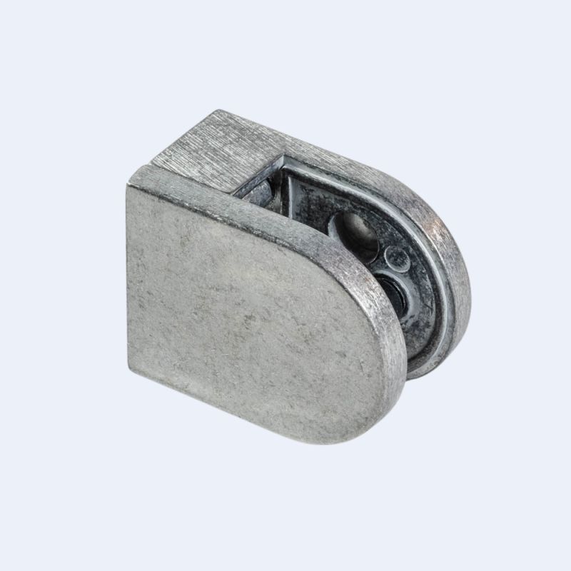 Pince à verre Zamac M20 50x40mm Fond plat