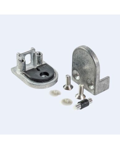 Pince à verre Zamac M20 50x40mm Fond plat