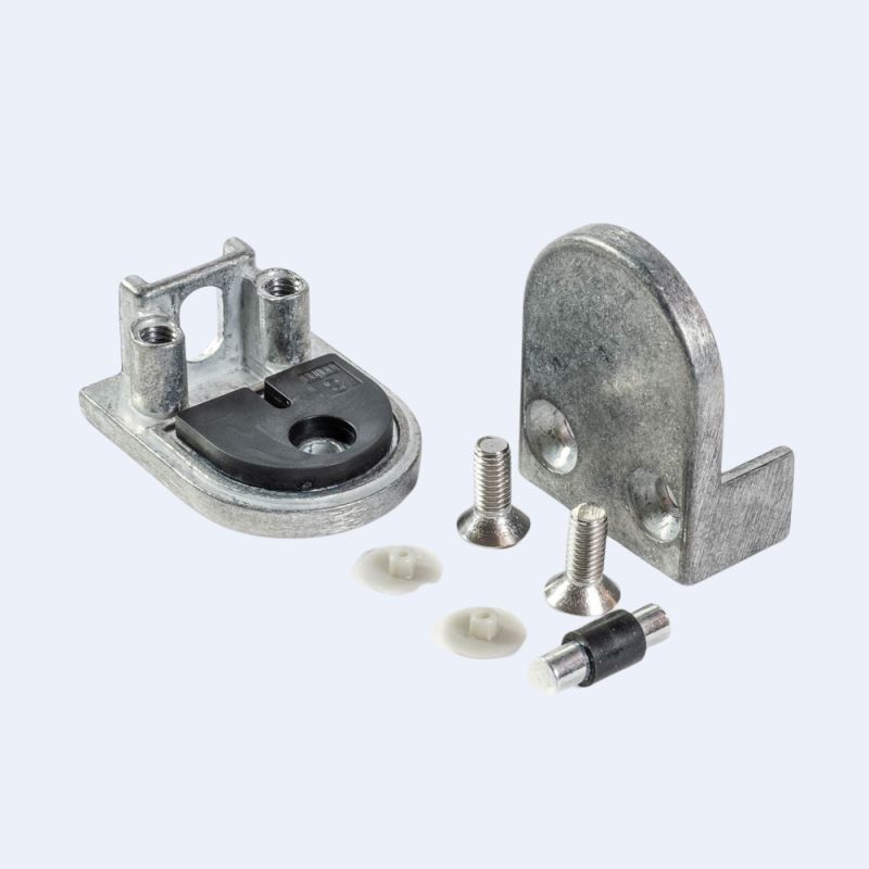 Pince à verre Zamac M20 50x40mm Fond plat