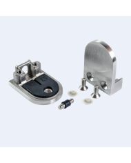 Pince à verre Inox M22 45x63mm Fond plat