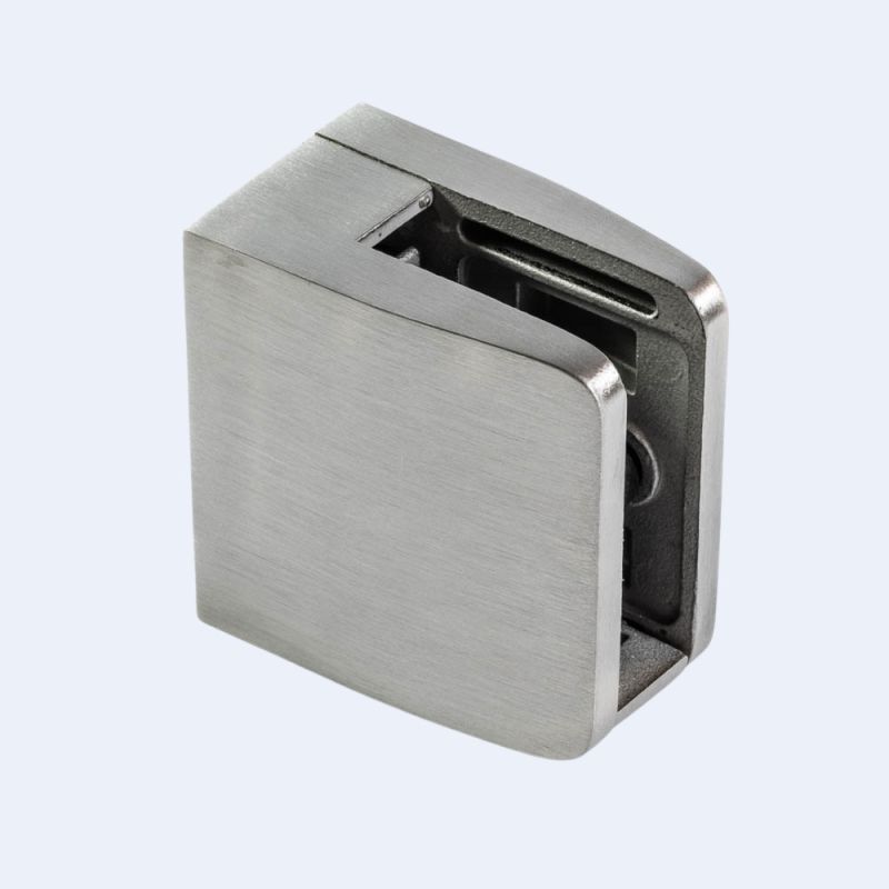 Pince à verre Inox M26 52x52mm Fond plat