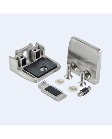 Pince à verre Inox M26 52x52mm Fond plat