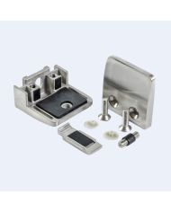 Pince à verre Inox M26 52x52mm Fond plat