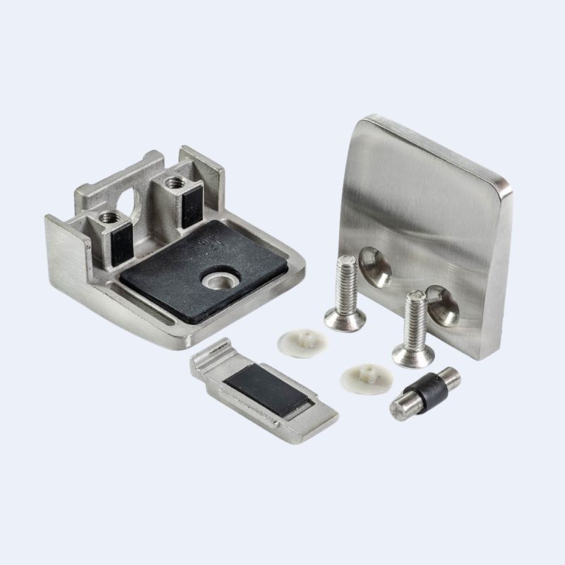 Pince à verre Inox M26 52x52mm Fond plat