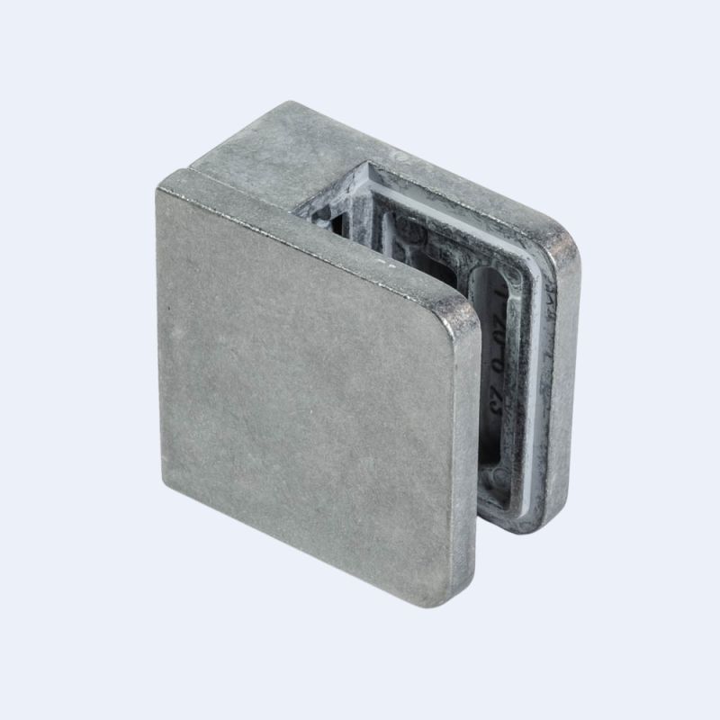 Pince à verre Zamac M21 45x45mm Fond plat