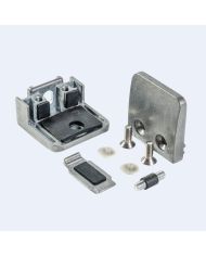 Pince à verre Zamac brut M26 52x52mm Fond plat