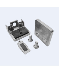 Pince à verre P31 en zamac brut à fond plat