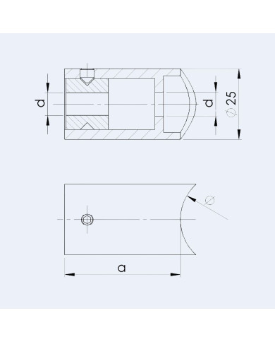 Plan entretoise en inox à visser