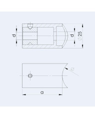 Plan entretoise en inox à visser