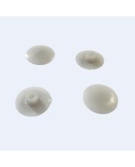 Cache-vis pour pince à verre inox brosse