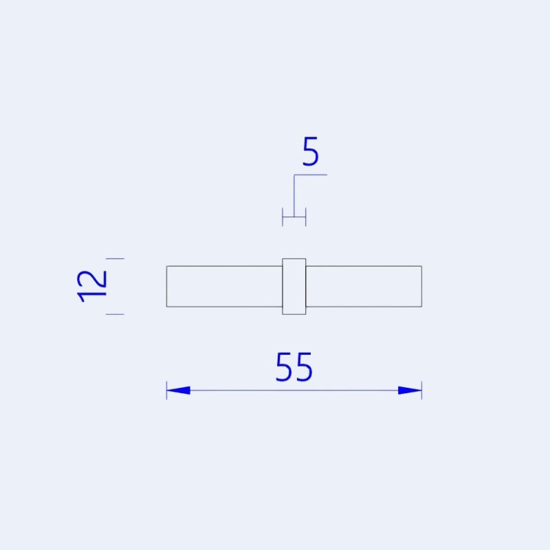 Raccord droit pour sous-lisse
