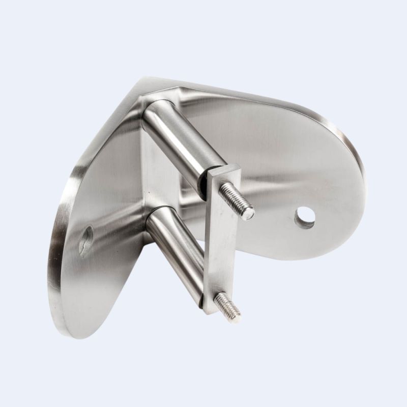 Platine latérale Inox 100mm - Angle intérieur