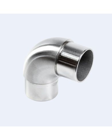 Raccord inox 90° grand rayon