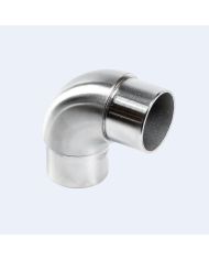 Raccord inox 90° grand rayon