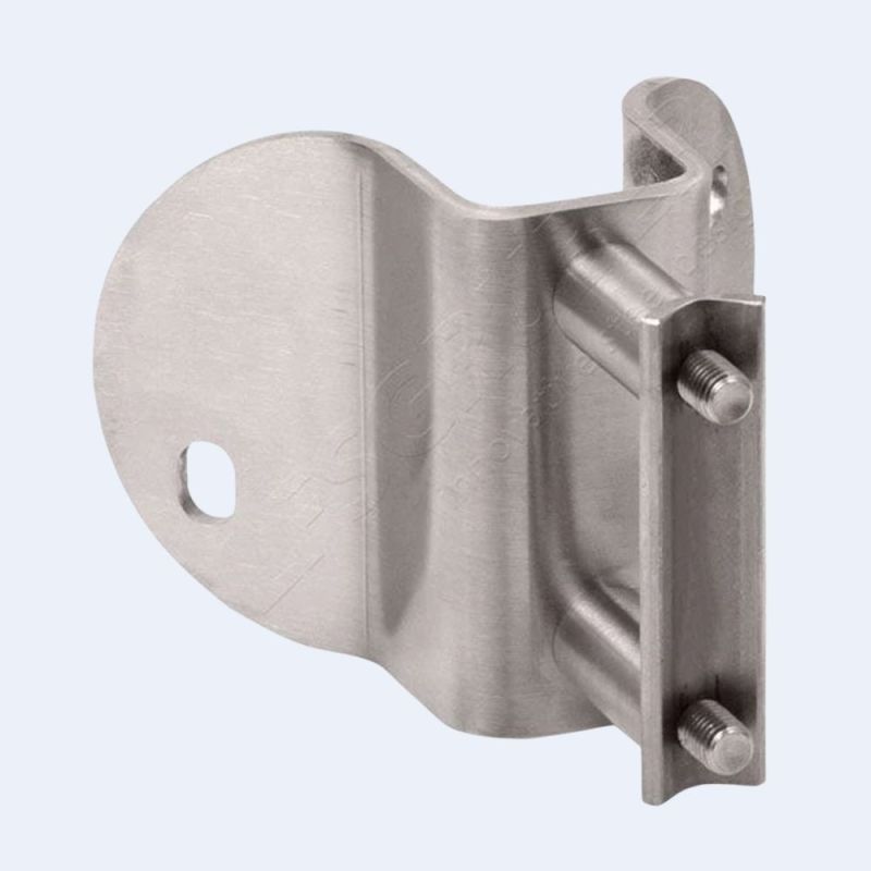 Platine latérale Inox 100mm - Angle extérieur