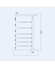 Poteau pour câbles - Pose au sol