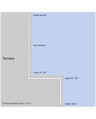 Poteau pour verre - Pose au sol