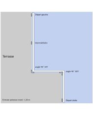Poteau pour verre - Pose latérale