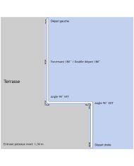 Poteau pour câbles - Pose latérale