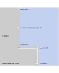 Poteau pour verre et câbles - Pose au sol