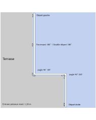 Poteau pour verre et câbles - Pose latérale