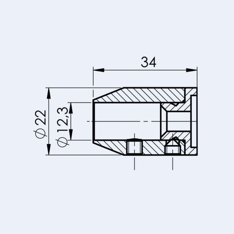 Support de sous-lisse axial