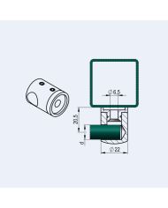 Support de sous-lisse borgne gauche